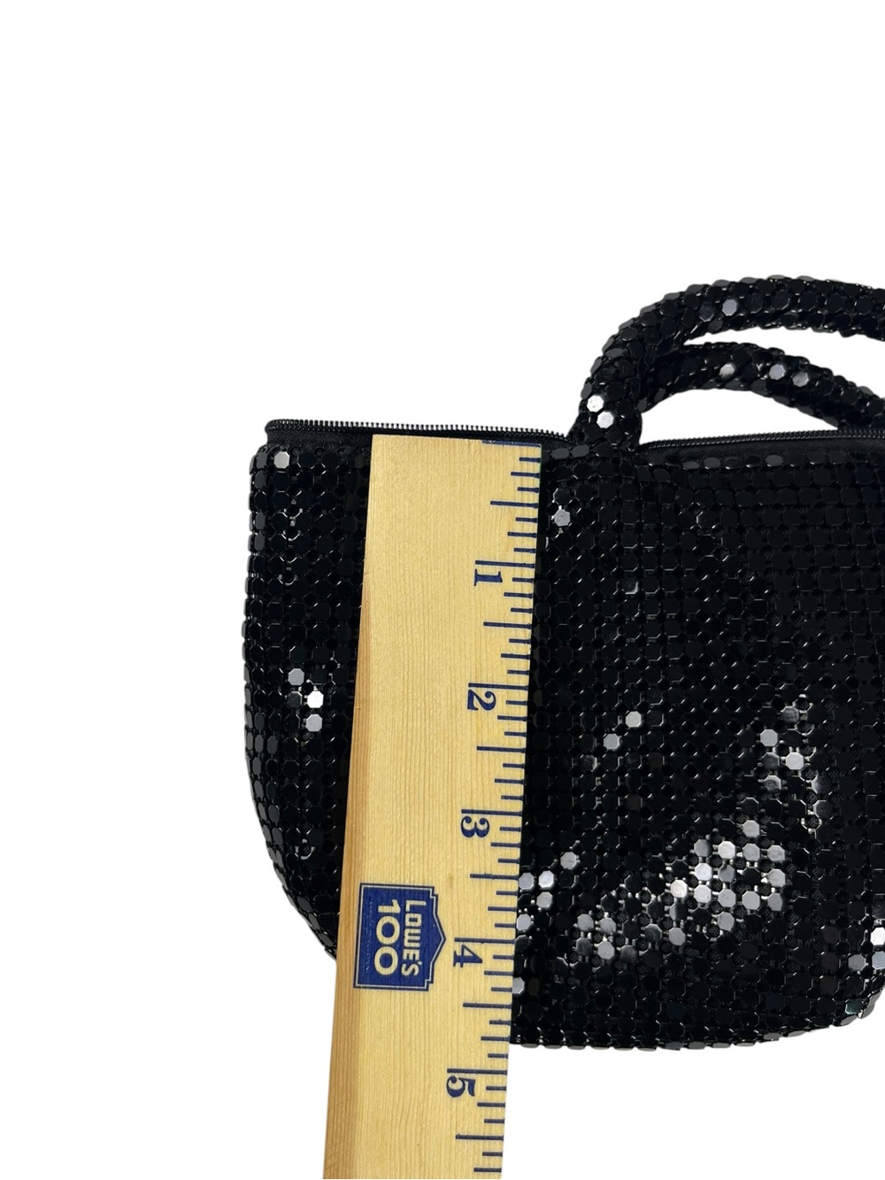 Black Sequin Cocktail Bag Small Evening Shoulder Purse Sparkle Party. Sku 168 - Picture 6 of 10